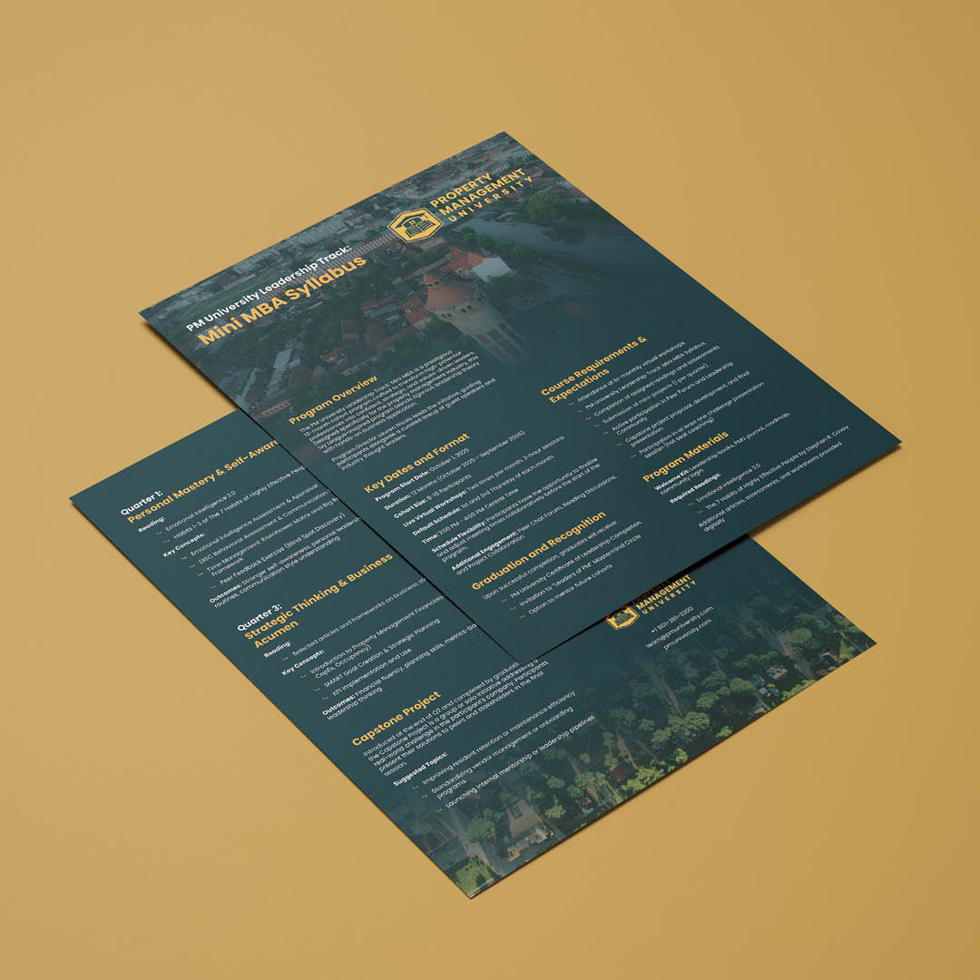 PM University Flyer Mockup